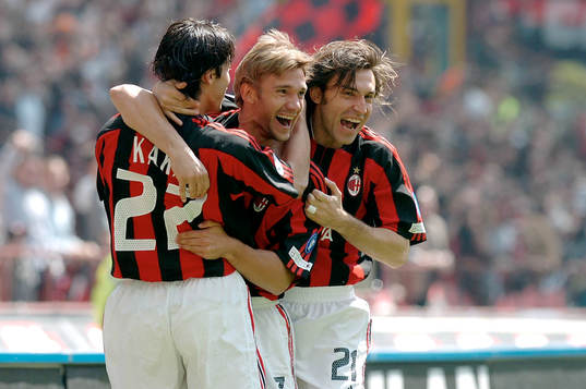Kaka, Shevchenko, Milann, jubel