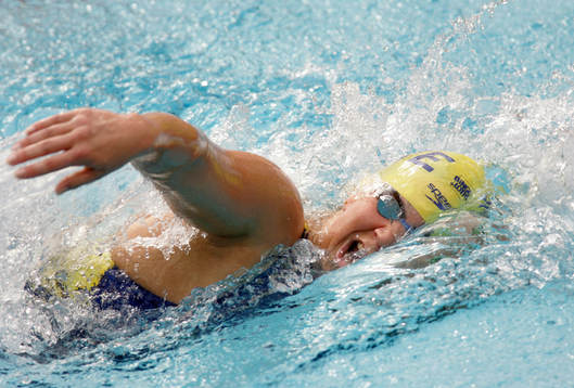 Simning, EM, Försök, 800 m frisim, Teresia Gimholt,