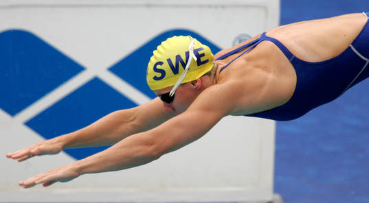 Simning, EM, Försök, 200 m medley, Malin Svahnström,