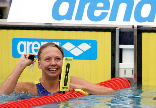 Simning, EM, Försök, 100 m bröstsim, Maria Östling,