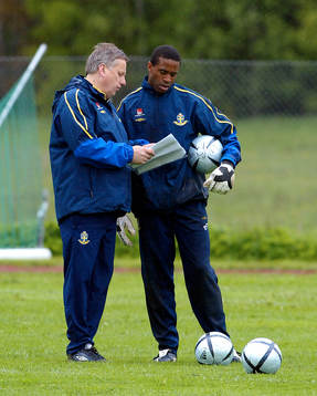 Tommy Söderberg, förbundskapten och Eddie Gustafsson