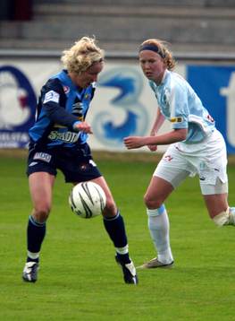  Victoria Svensson, Djurgården och Sara Larsson, Malmö.