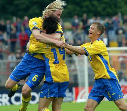 Babis Stefanidis, Fredrik Stenman och Samuel Holmén,