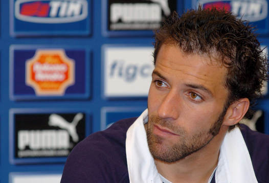 Alessandro Del Piero, Italien. Presskonferens