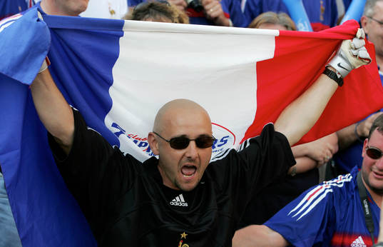 Fabien Barthez i publiken..? Fans, supporter