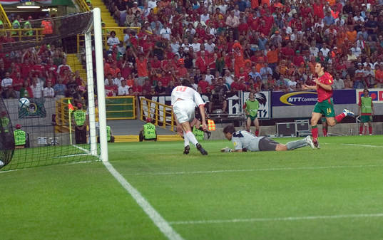 Fotboll, Em, Portugal - Holland, Semifinal, 2-1, Portugal