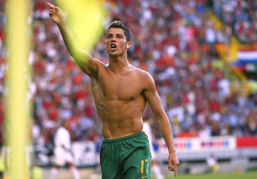 1-0 av Cristiano Ronaldo, jubel