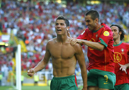 Fotboll, Em, Portugal - Holland, Semifinal, 2-1, Portugal