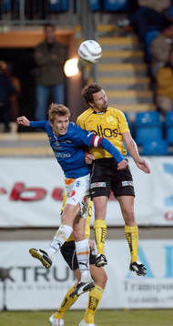 Peter Abelsson och Kristoffer Arvhage, nickduell