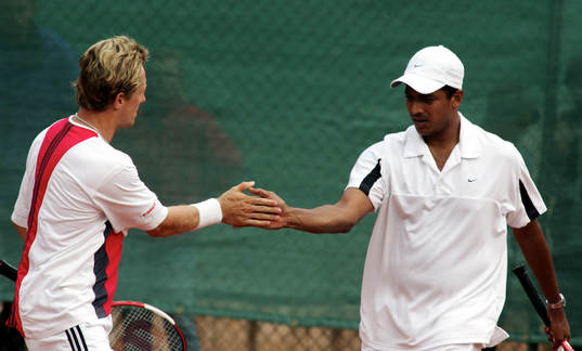 Tennis. Swedish Open. Jonas Björkman och Mahesh Bhupathi,