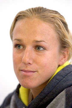 Friidrott, Kajsa Bergqvist, skadad hälsena, presskoferens