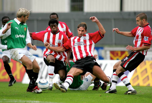 Mathias Gravem, GAIS och Yohan Folly, Claus Lundekvam och