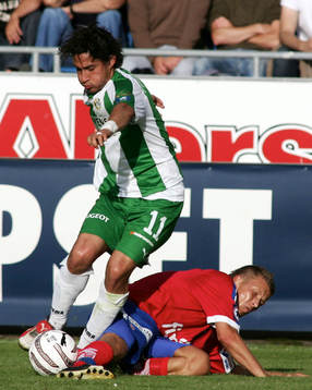 Fotboll. Allsvenskan. Helsingborg - Hammarby. Pablo Pinones