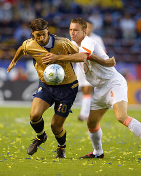  Zlatan Ibrahimovic, Sverige och Kevin Hofland, Holland.  