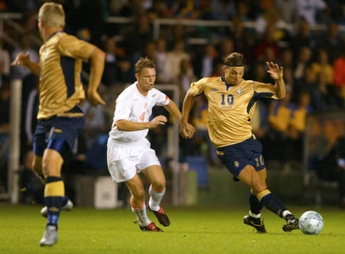  Kevin Hofland, Holland och Zlatan Ibrahimovic, Sverige. 