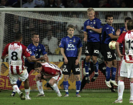 Afonso Alves, Malmö och frisparken som gav 2-2