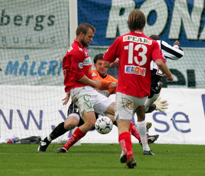 Kevin Amuneke, Landskrona hade ett bra läge i andra