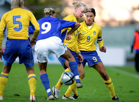 Kristin Bengtsson, Nilla Fischer och Malin Andersson,