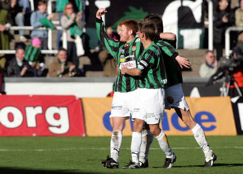  Ivan Ottordahl, GAIS, jubel efter 2-0 målet.