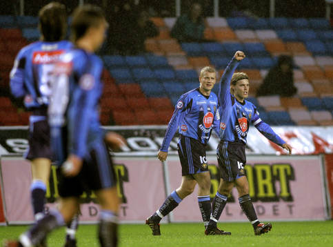  Toni Kuivasto och Johan Arneng, Djurgården. Jubel.     