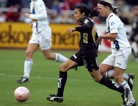 Marta Vieira da Silva, Umeå och Malin Nykvist,