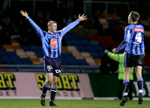  Toni Kuivasto och Elias Storm, Djurgården, jubel.
