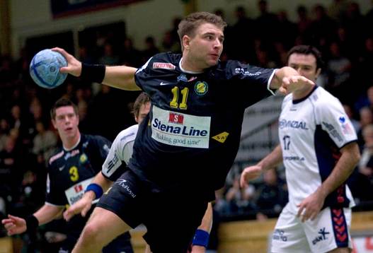 Handboll, Champions League, Sävehof - Flensburg. Erik