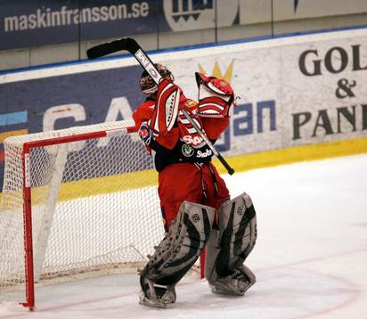 Rastislav Stana, målvakt, Södertälje, jubel