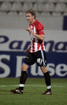 Tobias Nilsson, en av de unga spelarna som kom in i matchen