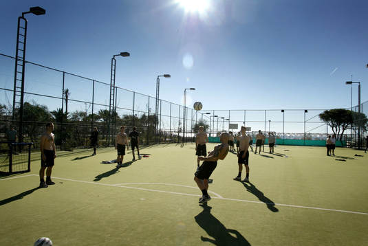 Fotboll, Malmö. Malmö FF är på träningsläger och