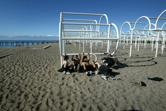 Fotboll, Malmö. Malmö FF är på träningsläger och