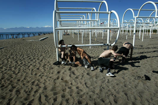 Fotboll, Malmö. Malmö FF är på träningsläger och