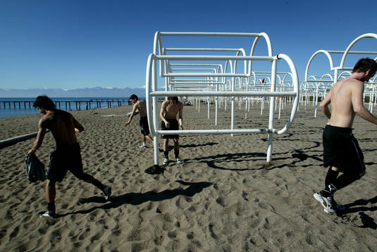 Fotboll, Malmö. Malmö FF är på träningsläger och