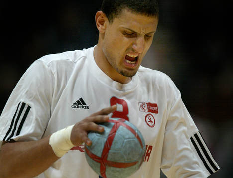 Handboll, VM. Bronsmatch. Tunisien - Frankrike. Wissem