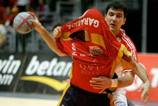 Handboll, VM. Final. Spanien - Kroatien. Ruben Garrabaya,