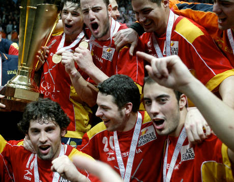 Handboll, VM. Final. Spanien - Kroatien.Spanien vann