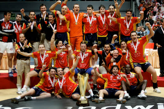 Handboll, VM. Final. Spanien - Kroatien.Spanien vann