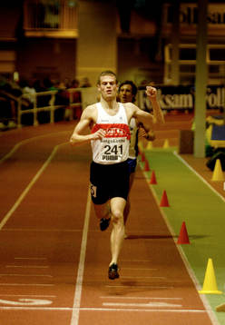 Friidrott, Inomhus SM, försök 1500m, Gauti Johannesson,