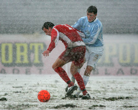 Fotboll, Royal Leauge, Malmö - Brann Peter Abelsson,