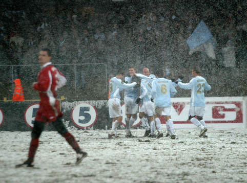 Fotboll, Royal Leauge, Malmö - Brann,  Malmö, jubel