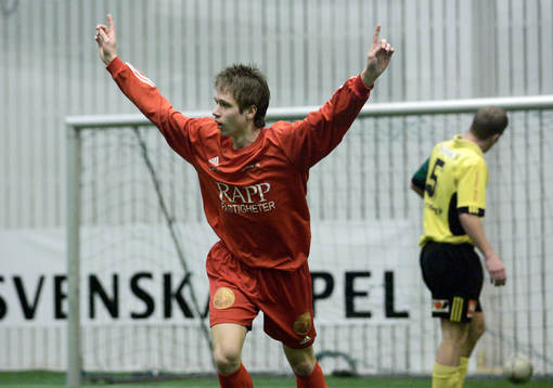 IFK Hässleholm - Skövde, Skövde har gjort mål och jublar