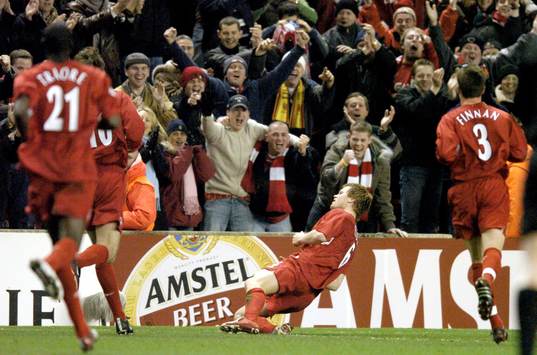  John Arne Riise, Liverpool (Jubel) 