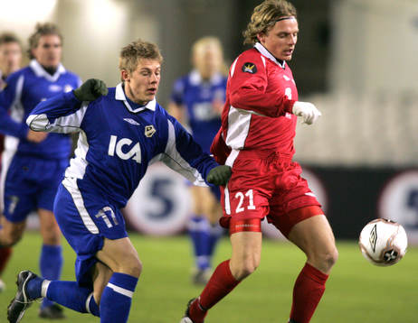 Patrik Ingelsten, Halmstad och Kristjan Sigurdsson, Brann