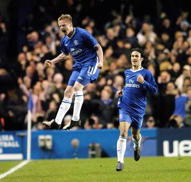  Damien Duff, Chelsea (Jubel)