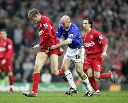  Igor Biscan, Liverpool och Lee Carsley, Everton
