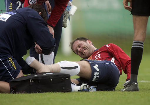 Magnus Källander skadades och tvingades utgå med svåra