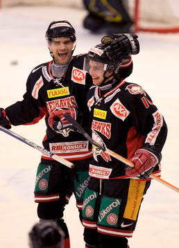 Shawn McEachern och Franz Nielsen, Malmö, jubel