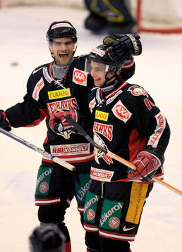 Shawn McEachern och Franz Nielsen, Malmö, jubel