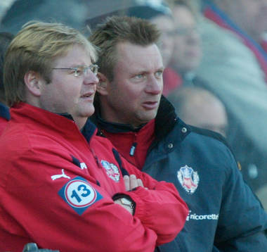  Peter Swärdh och Peter Gerhardsson, tränare.