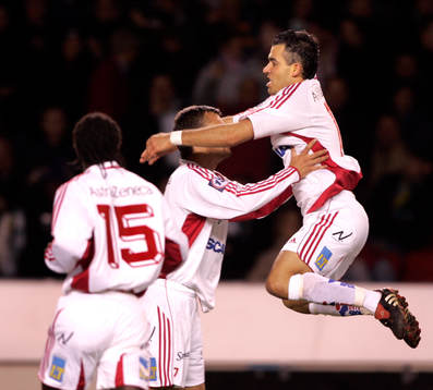  Dani Hamso, Assyriska, jubel efter att slagit in ett historiskt mål, Assyriskas första i allsvenskan.